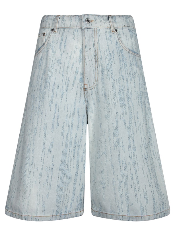 Photo: MSGM Light Blue Denim Bermuda Shorts