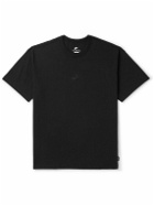 Nike - Sportswear Premium Essentials Logo-Embroidered Cotton-Jersey T-Shirt - Black