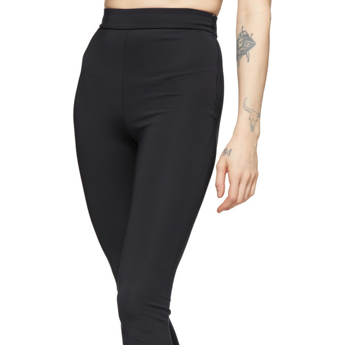 Sleek Split Leggings in black