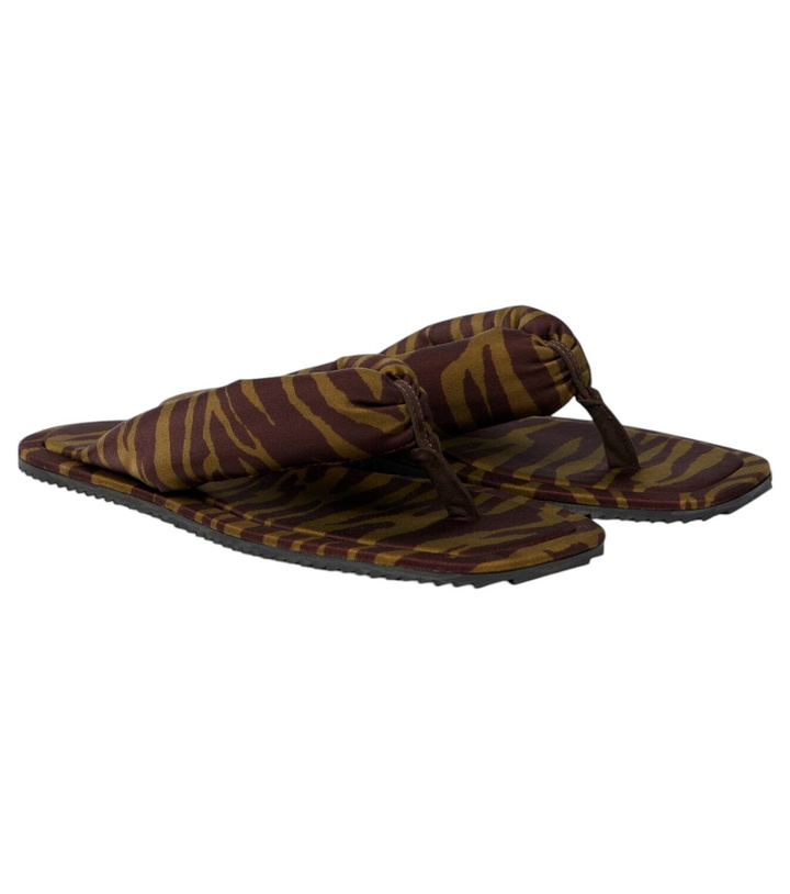 Photo: The Attico Indie zebra-print thong sandals