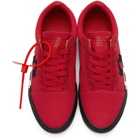 Off-White Red Striped Vulcanized Sneakers