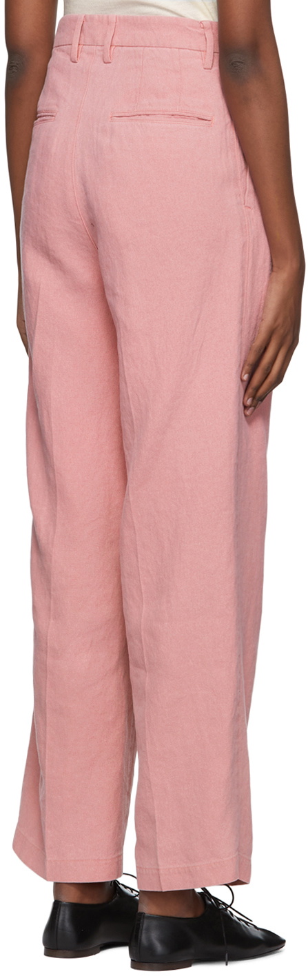 AURALEE Pink Washi Trousers Auralee