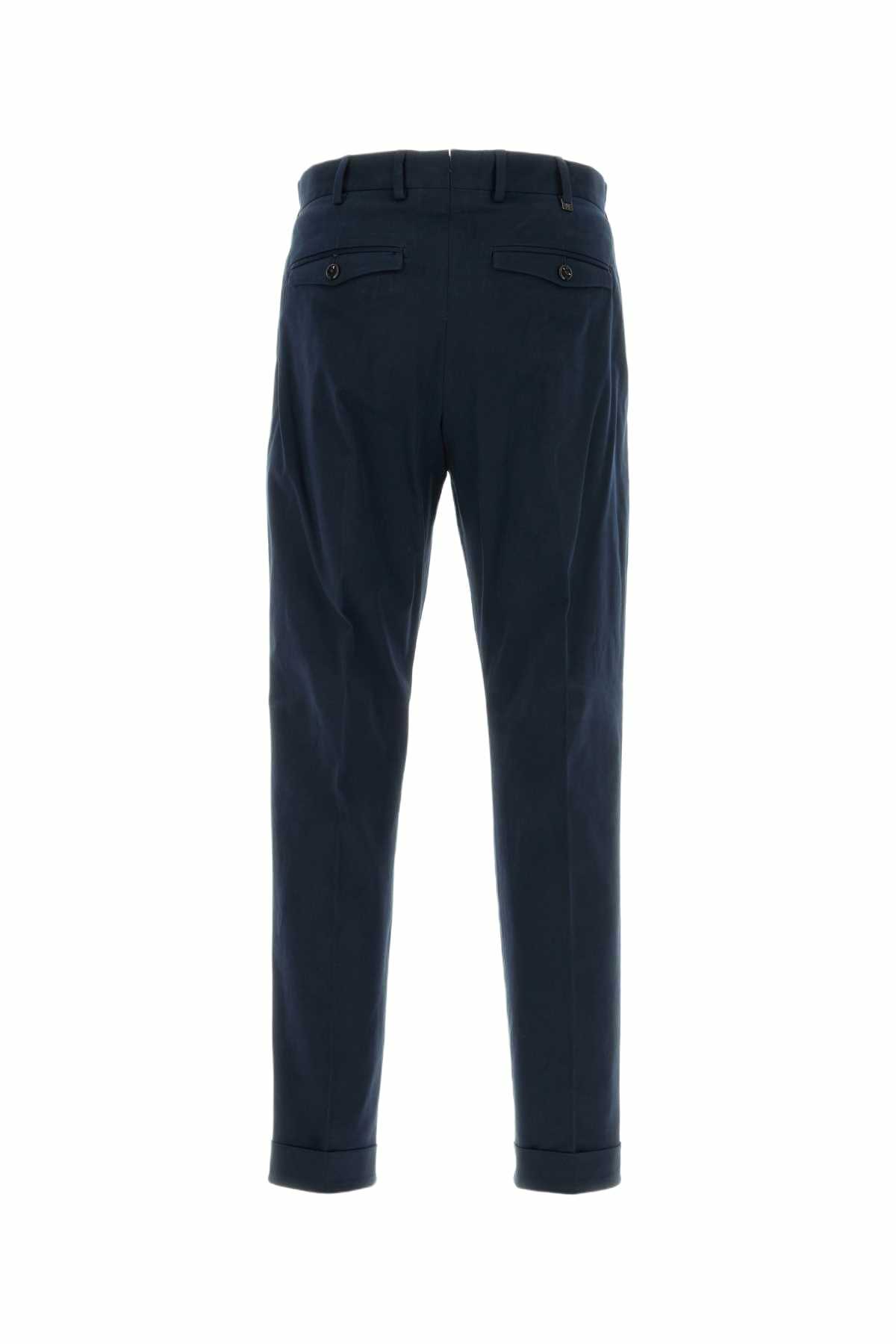 PT Torino Dark Blue Stretch Cotton Pant