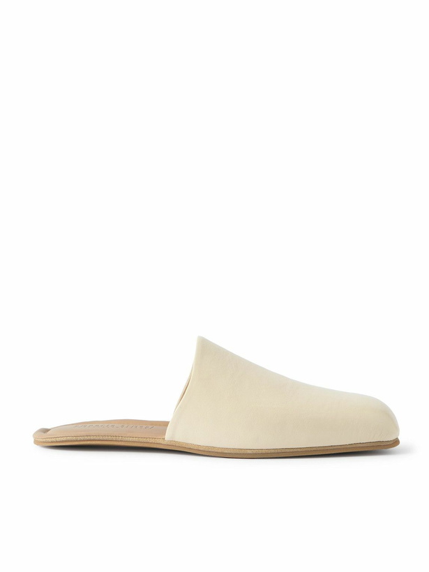 Photo: Our Legacy - Emporio Armani Cigarr Leather Slippers - Neutrals