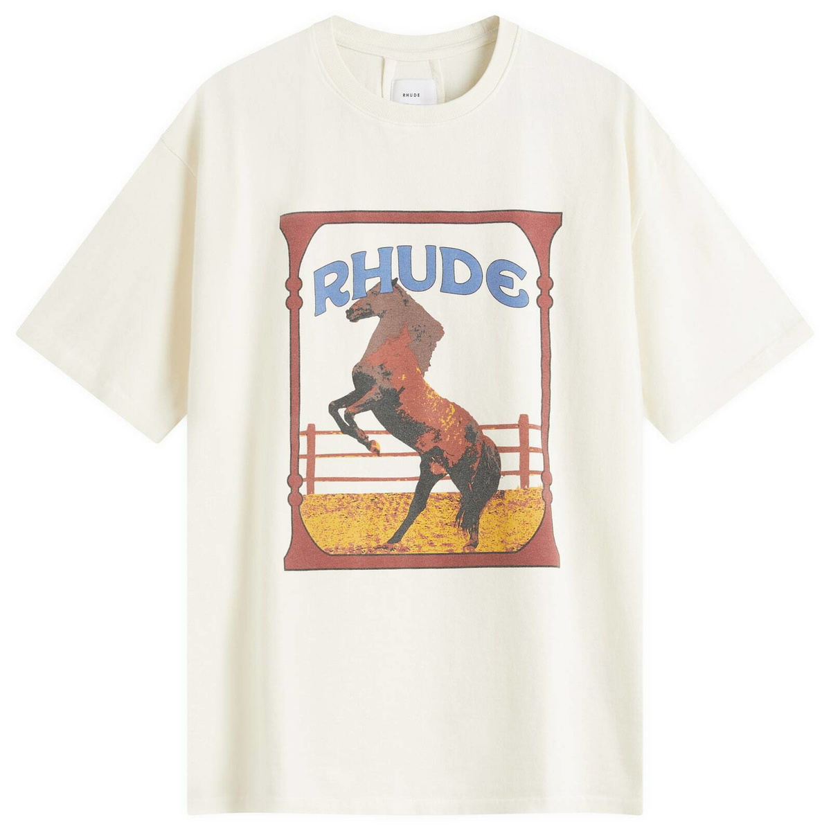 Rhude オフホワイト Cadre Tシャツ Off-White 'Rhude' Cadre T-shirt by Rhude on Sale