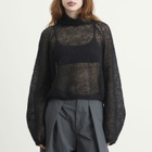 STEL Women's Turtle Neck Knit Jumper in Black