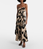 Poupette St Barth Carla floral halterneck maxi dress