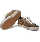 Golden Goose Deluxe Brand - Superstar Distressed Suede and Leather Sneakers - Men - Green