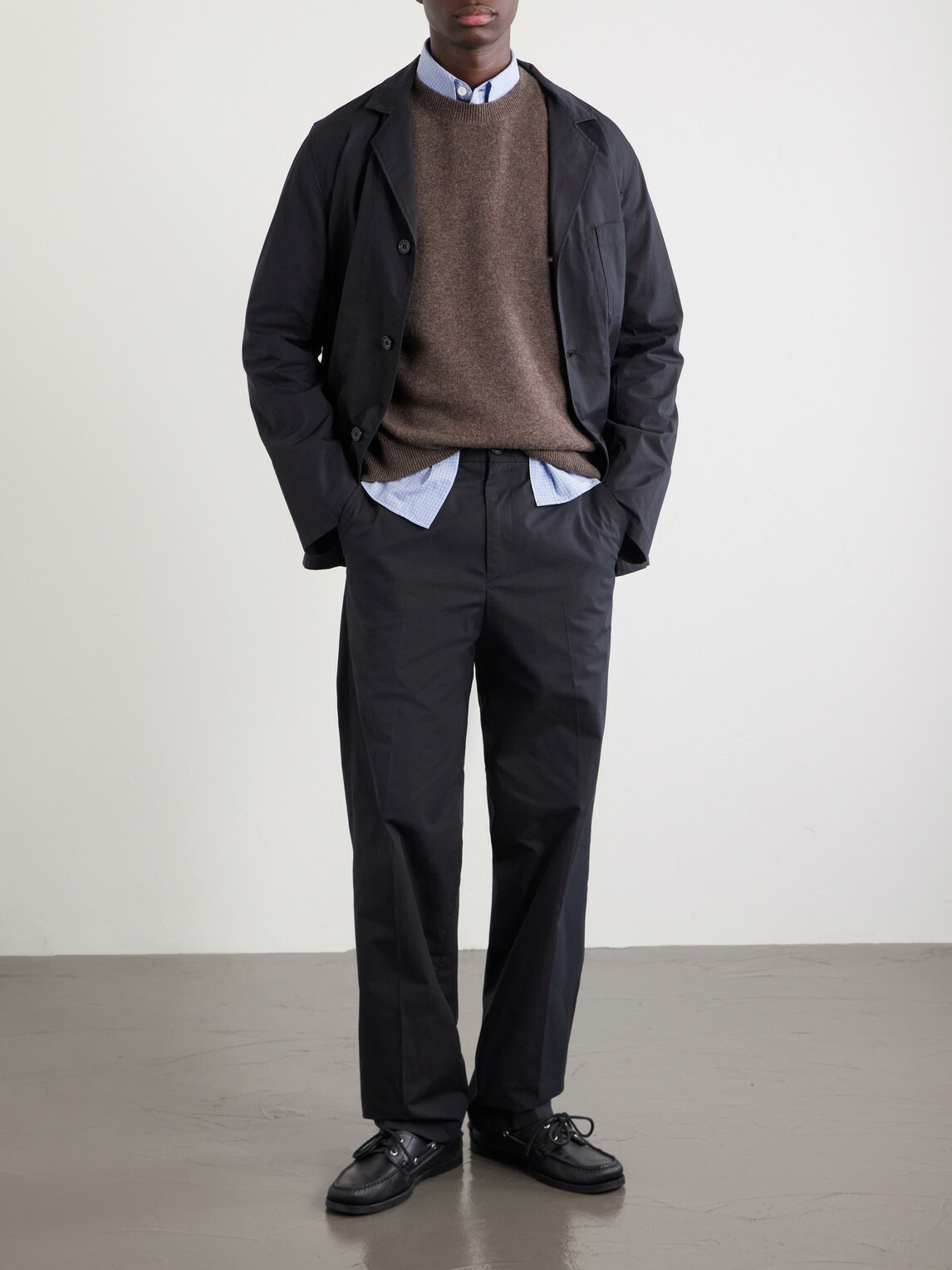 A.P.C. - Dylan Straight-Leg Cotton-Poplin Trousers - Black