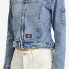Dickies Women's Denim Slim Jacket in Rinsed Blue