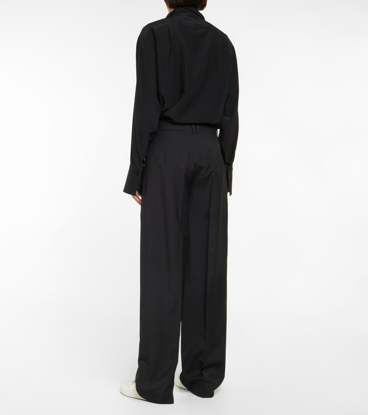 The Row Marce wool blend high rise pants The Row