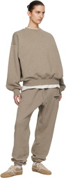 Fear of God ESSENTIALS Beige Classic Crewneck Sweatshirt