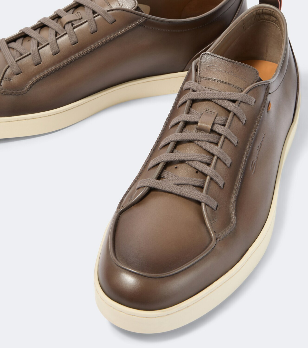 Santoni Leather sneakers