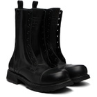 Balenciaga Black Truck Laceup Boots