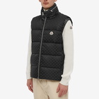 Moncler Men's Kita Monogrammed Gilet in Black