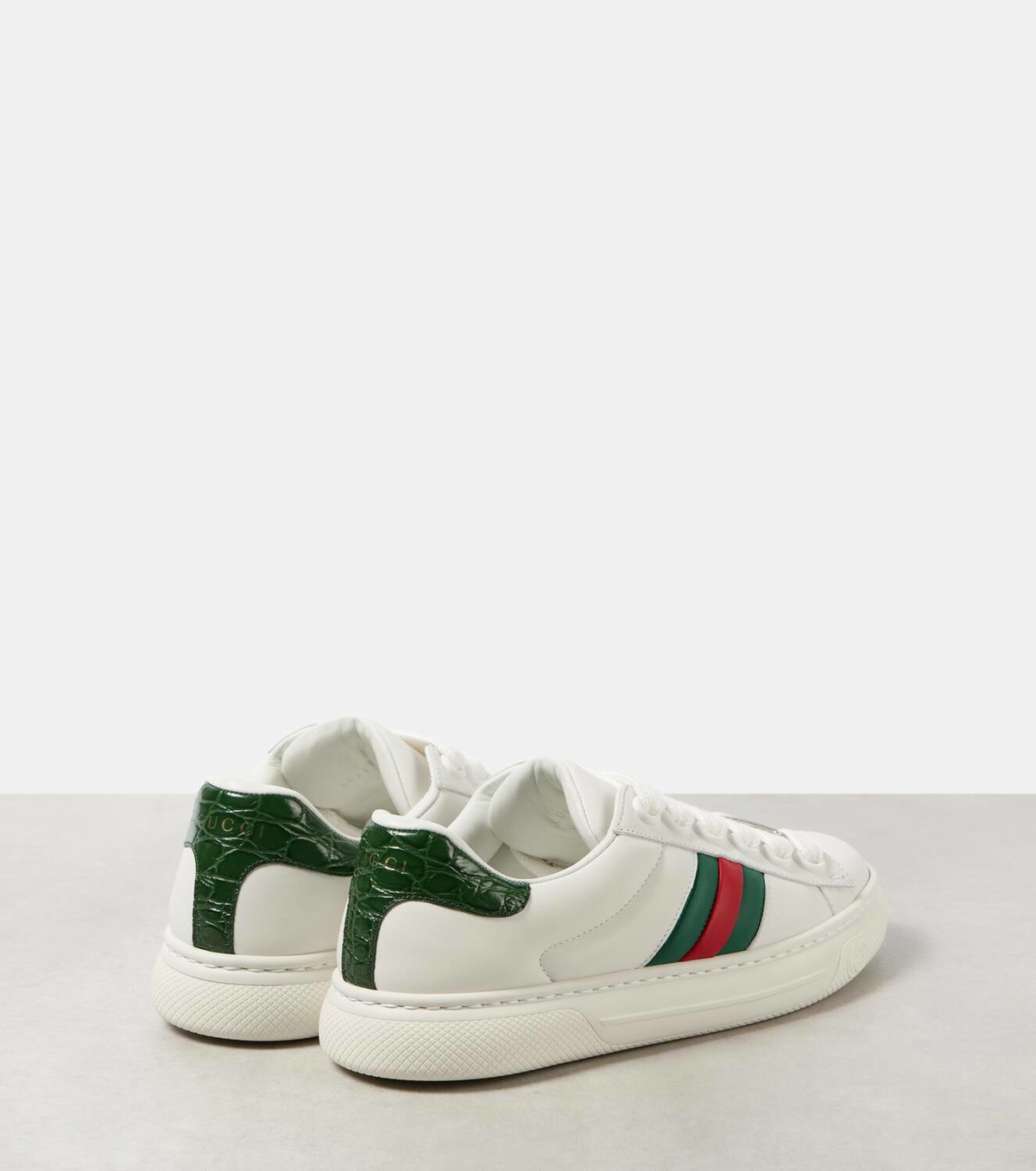 Gucci Ace Web Stripe leather sneakers Gucci