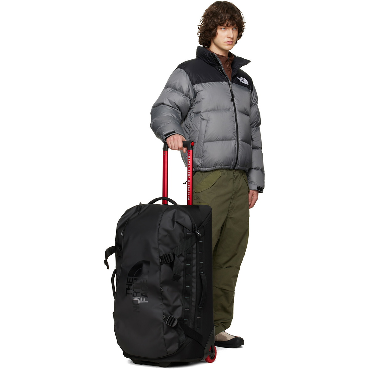 The North Face Black Base Camp Voyager 29 Roller Suitcase