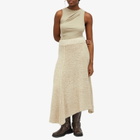 Holzweiler Women's Knit Maxi Skirt in Ecru Mix