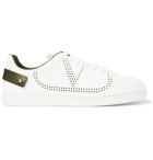 Valentino - Valentino Garavani Backnet Perforated Leather Sneakers - White