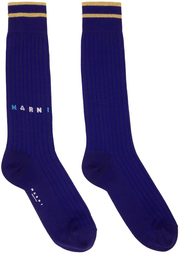 Photo: Marni Blue Printed Socks
