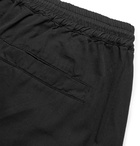 FOLK - Tapered Cotton-Twill Drawstring Trousers - Black