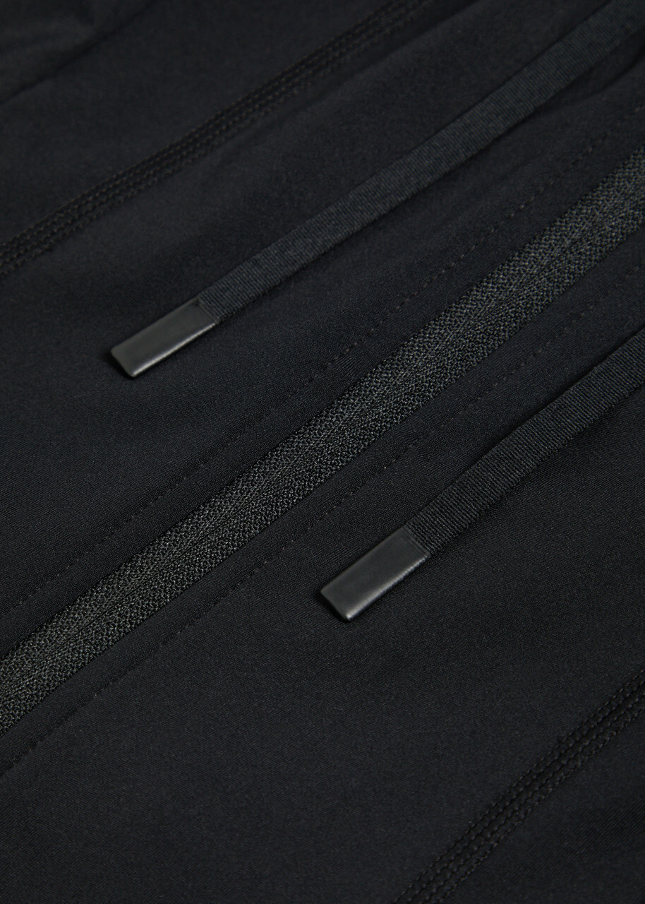 Tala Skinluxe Hooded Stretch-jersey Running Jacket Black