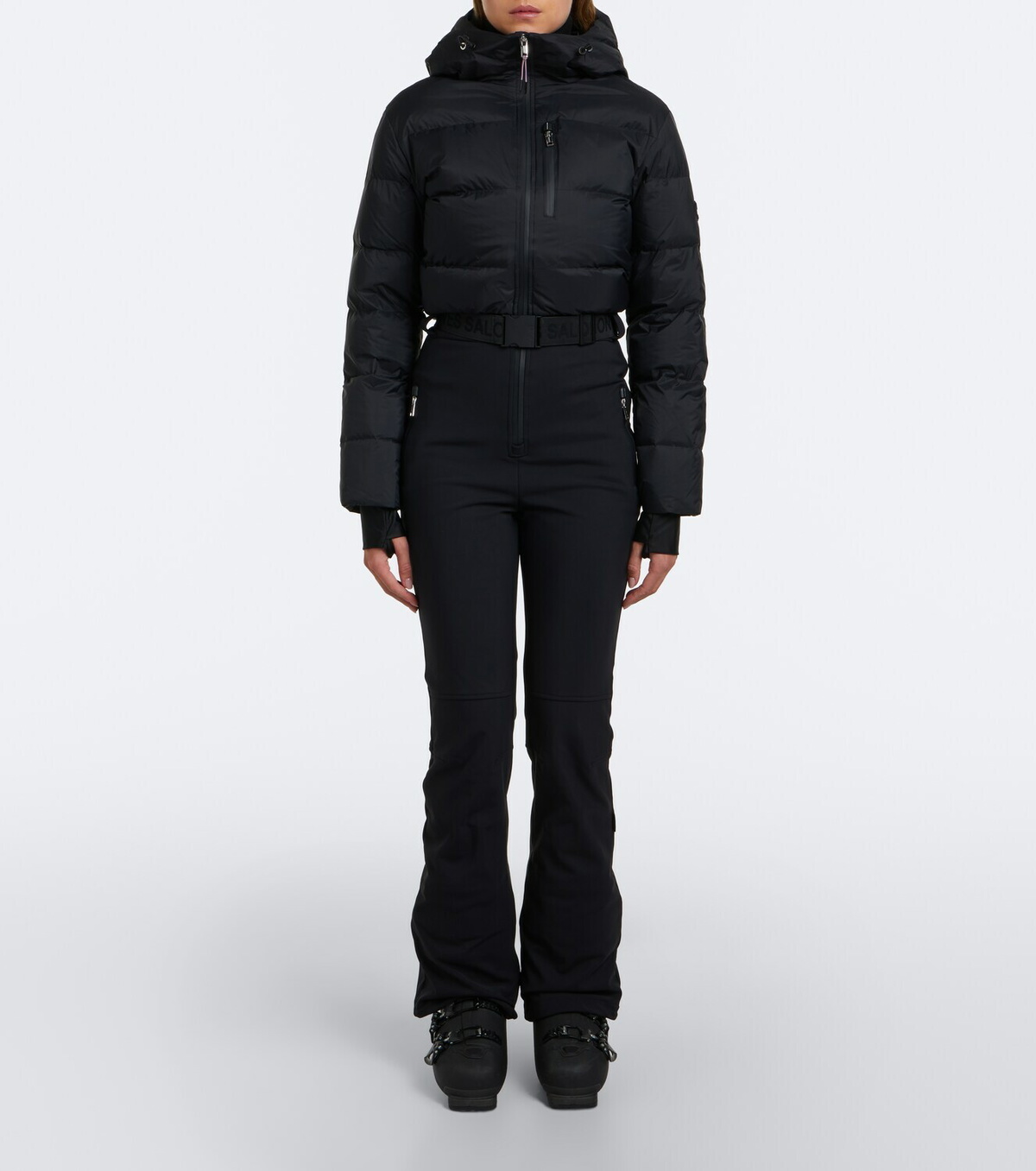 Yves Salomon Hooded down ski suit
