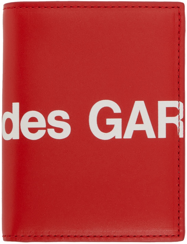 Photo: COMME des GARÇONS WALLETS Red Huge Logo Wallet