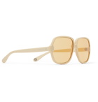 Gucci - Square-Frame Acetate Sunglasses - Neutrals