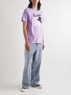 PARADISE - Logo-Print Cotton-Jersey T-Shirt - Purple