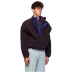 Y/Project Purple Fleece Pop-Up Sweater