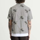 Universal Works Men's Hand Embroidered Stripe Road Shirt in Grey