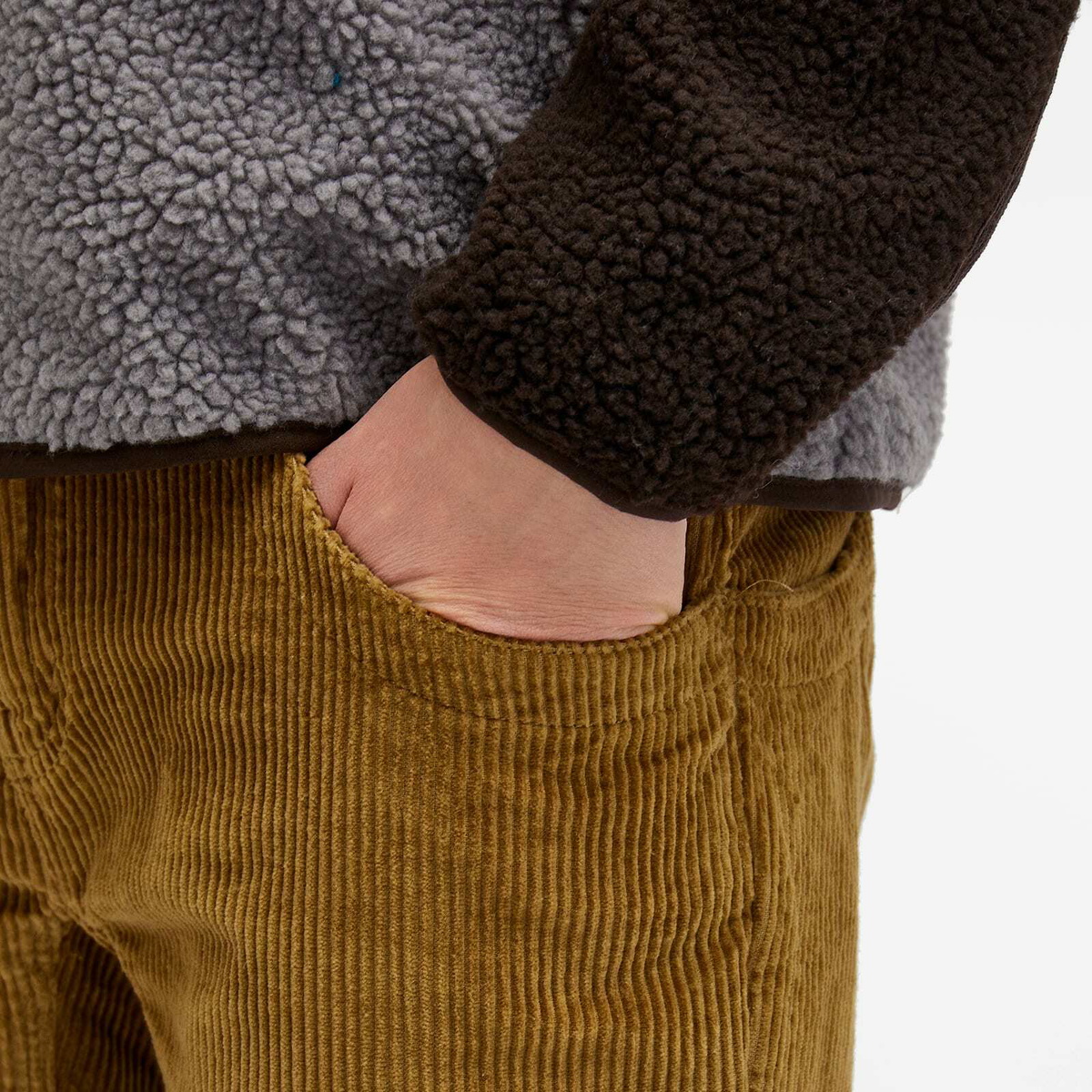 KAVU Men's Chilli Roy Corduroy Trousers in Olive Branch