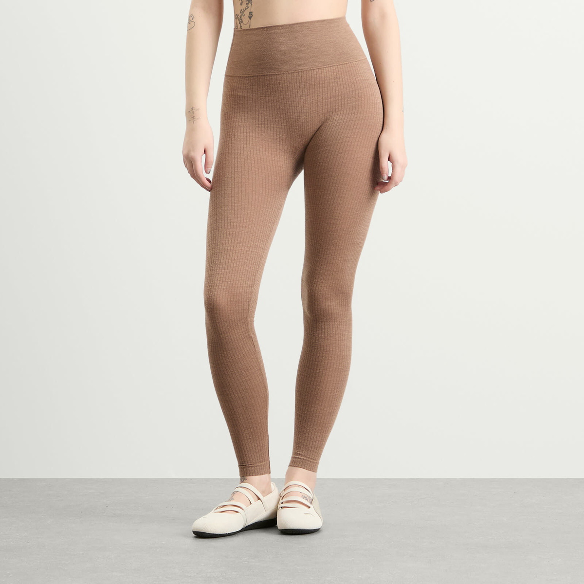 SKIMS Women's Seamless Sheer Wool Legging in Sienna