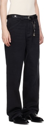 WILLY CHAVARRIA Black Straight Leg 'Good Boy' Jeans