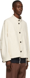 Jil Sander Off-White Cotton Canvas Jacket