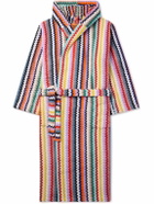 Missoni Home - Riverbero Striped Cotton-Terry Hooded Robe - Red