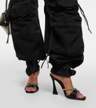 D'Accori Lust embellished satin mules