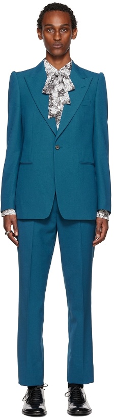 Photo: Dries Van Noten Blue Twill Suit