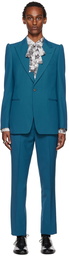 Dries Van Noten Blue Twill Suit