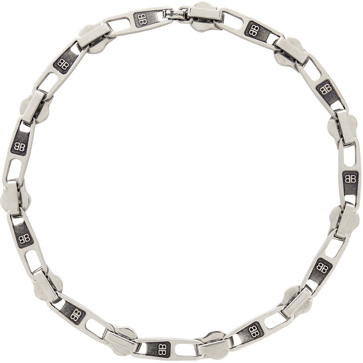 Photo: Balenciaga Silver Zip Necklace
