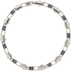 Balenciaga Silver Zip Necklace