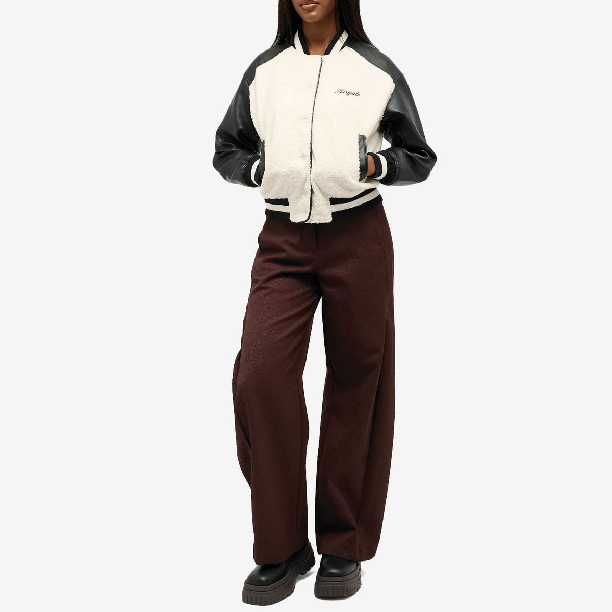 Axel Arigato Women's Saul Varsity Jacket in Ecru