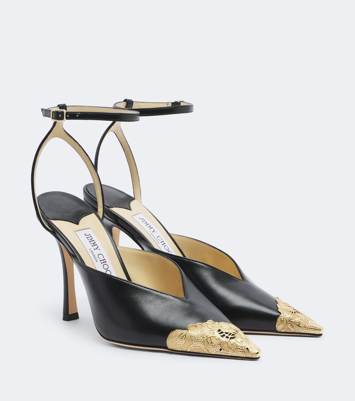 Jimmy Choo Faiz leather slingback pumps