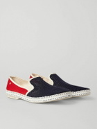 RIVIERAS - Cotton-Mesh and Canvas Espadrilles - Red