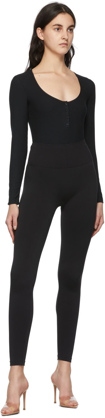 Wolford Aurora Shaping Stretch Tech Leggings In Black