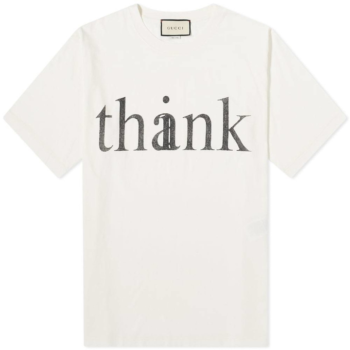 Photo: Gucci Think Logo Tee