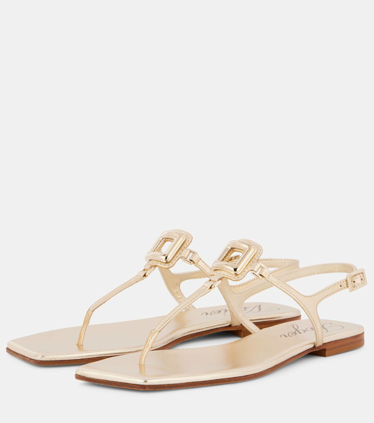 Roger Vivier Viv By The Sea leather thong sandals