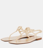 Roger Vivier Viv By The Sea leather thong sandals