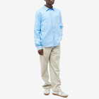 Loewe Men's Anagram Pocket Shirt in Ash Blue